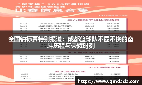 全国锦标赛特别报道：成都篮球队不屈不挠的奋斗历程与荣耀时刻